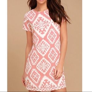 Periwinkle/blue and white pattern dress